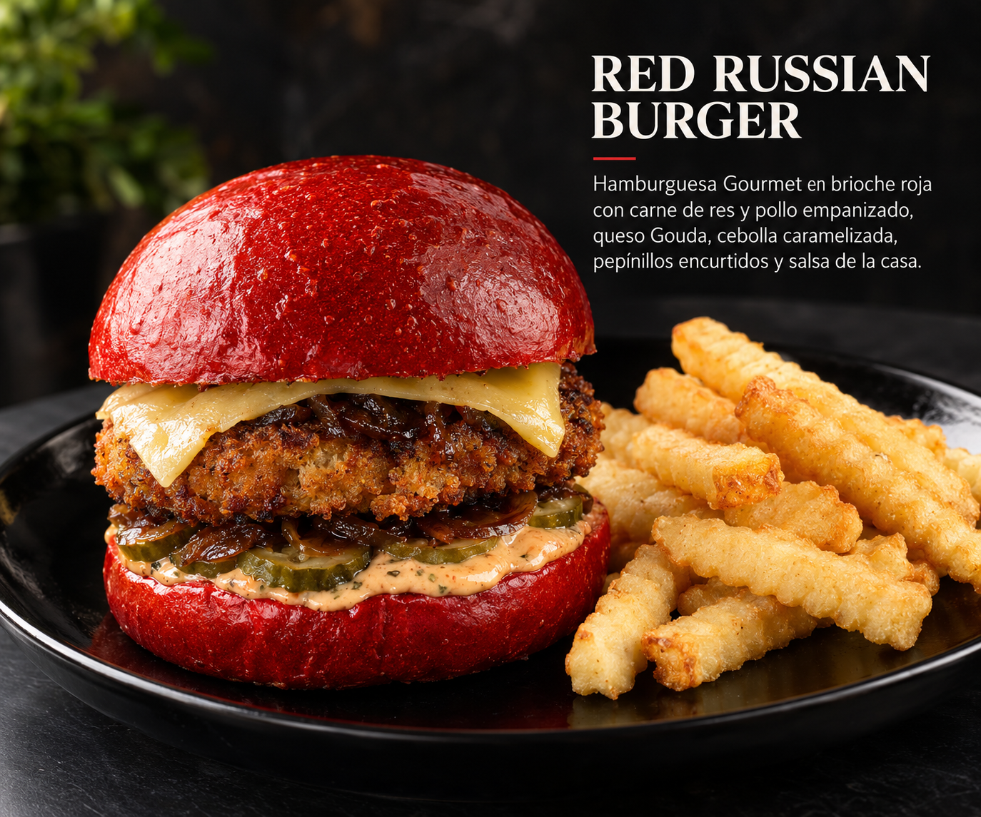 RED RUSSIAN BURGER