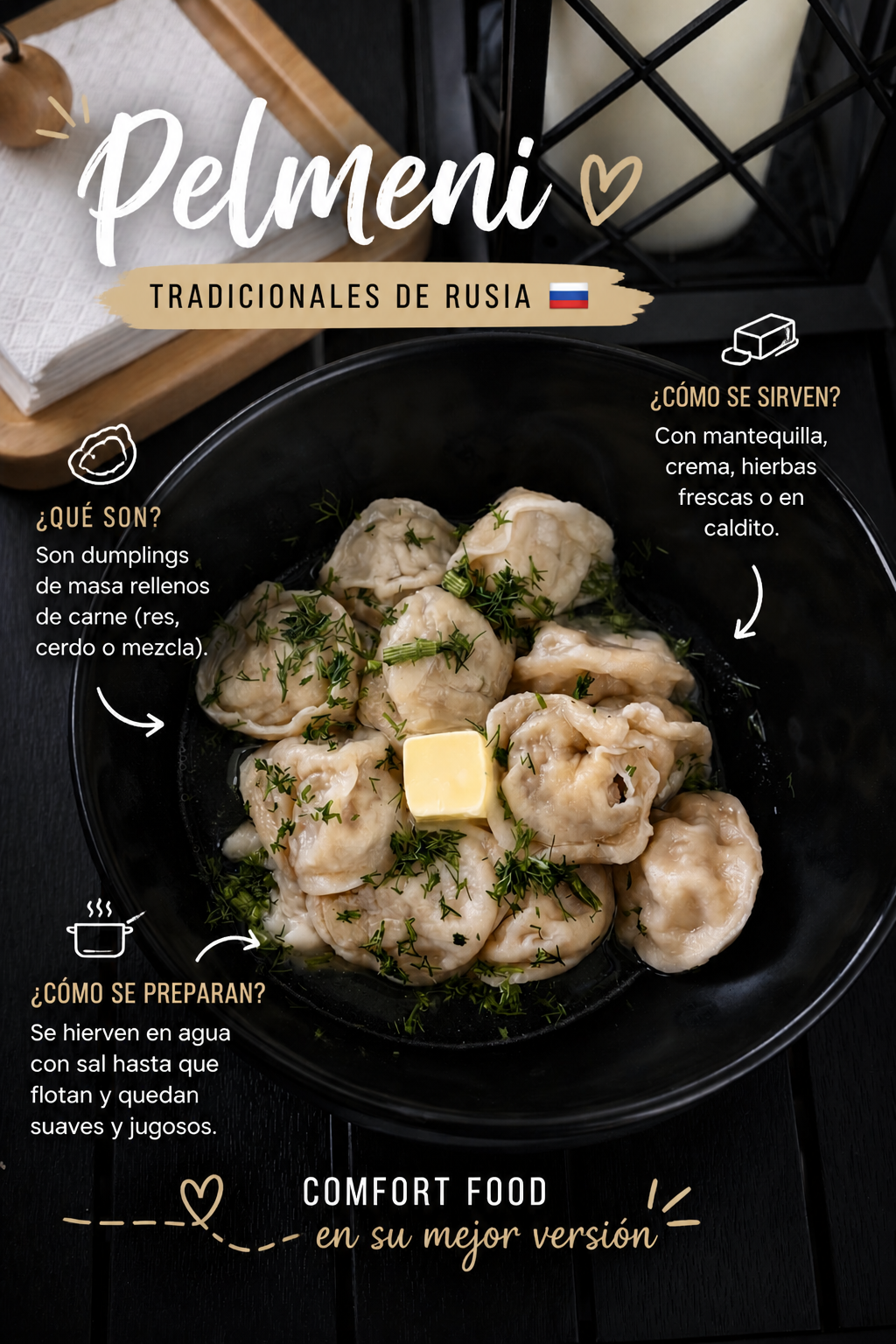 Pelmeni artesanales